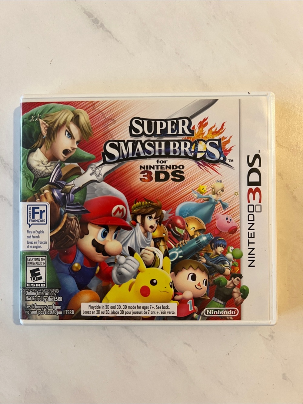Nintendo Super Smash Bros. for Nintendo 3DS - White Case with Colorful Cover Art